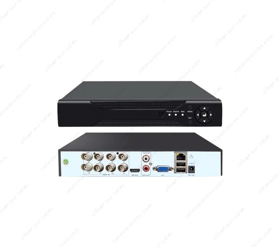 دستگاه dvr هایسیلیکون 8کانال 5مگاپیکسل با بدنه وارداتی